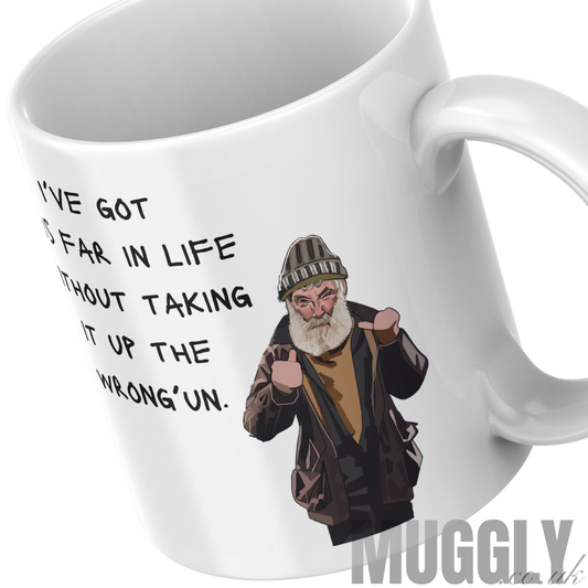 Brassic - Farmer Jim - I've Got This Far in Life Without Taking It Up the Wrong'un - Mug