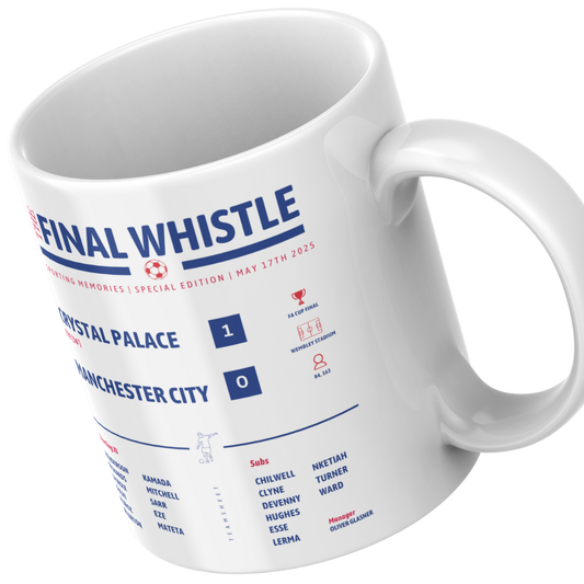 Crystal Palace FA Cup Winners 2025 Mug