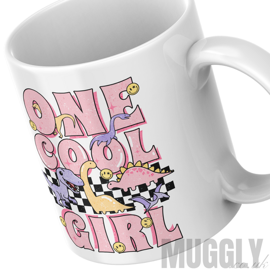 One Cool Girl Dinosaur Mug