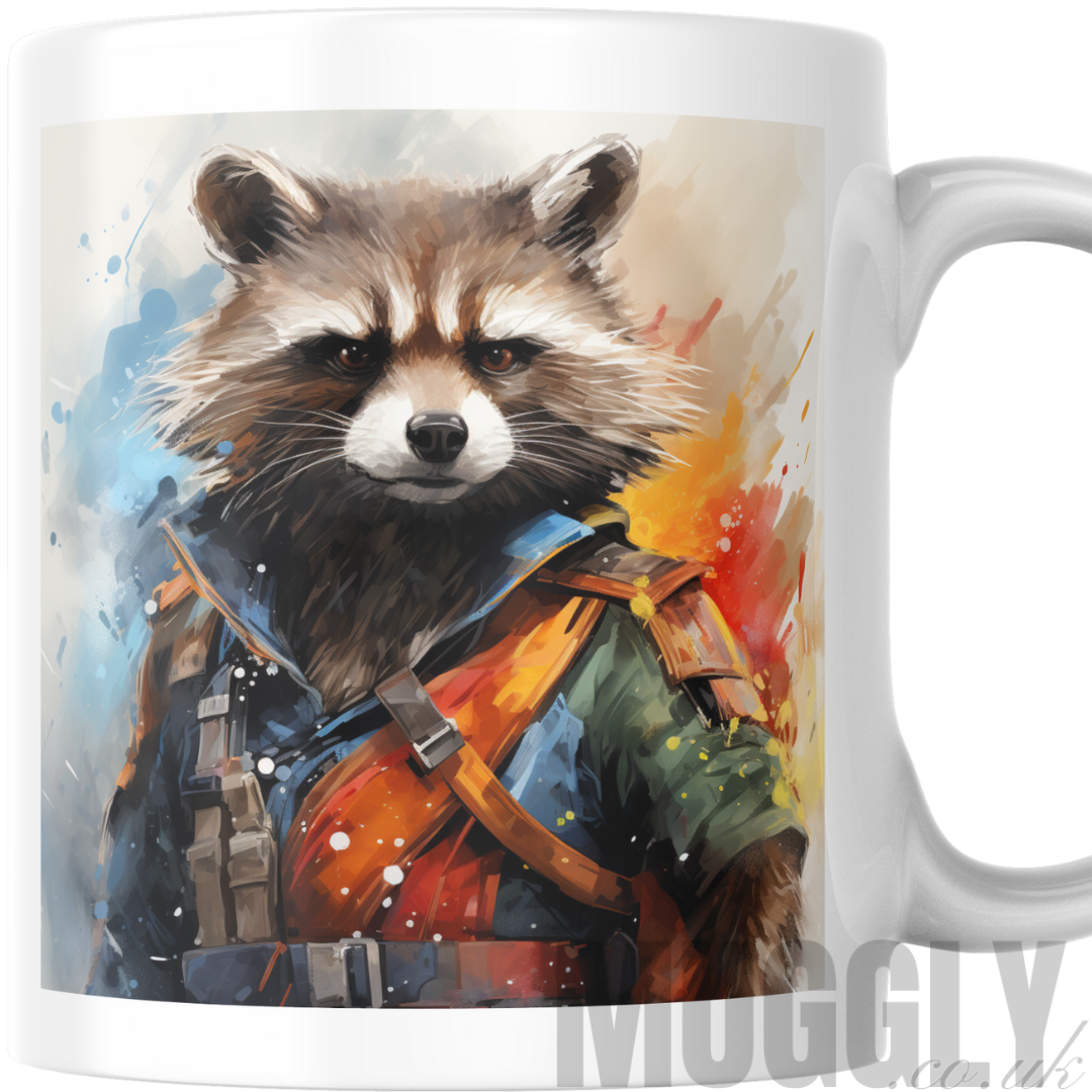 Raccoon Watercolour Print - Mug