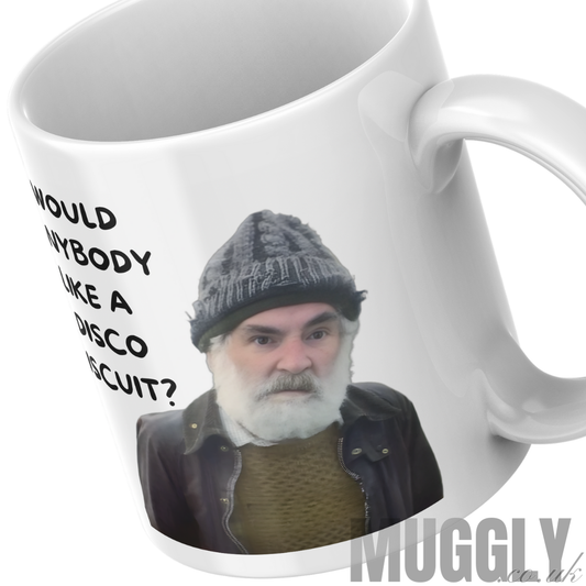 Brassic - Farmer Jim - Would Anybody Like a Disco Biscuit? Mug