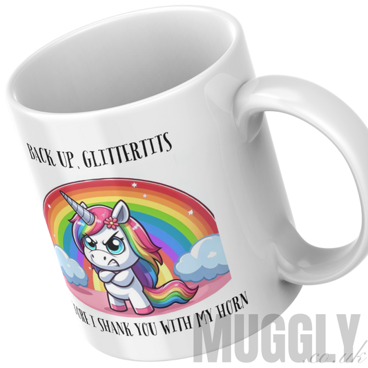 Back Up, Glittertits - Mug