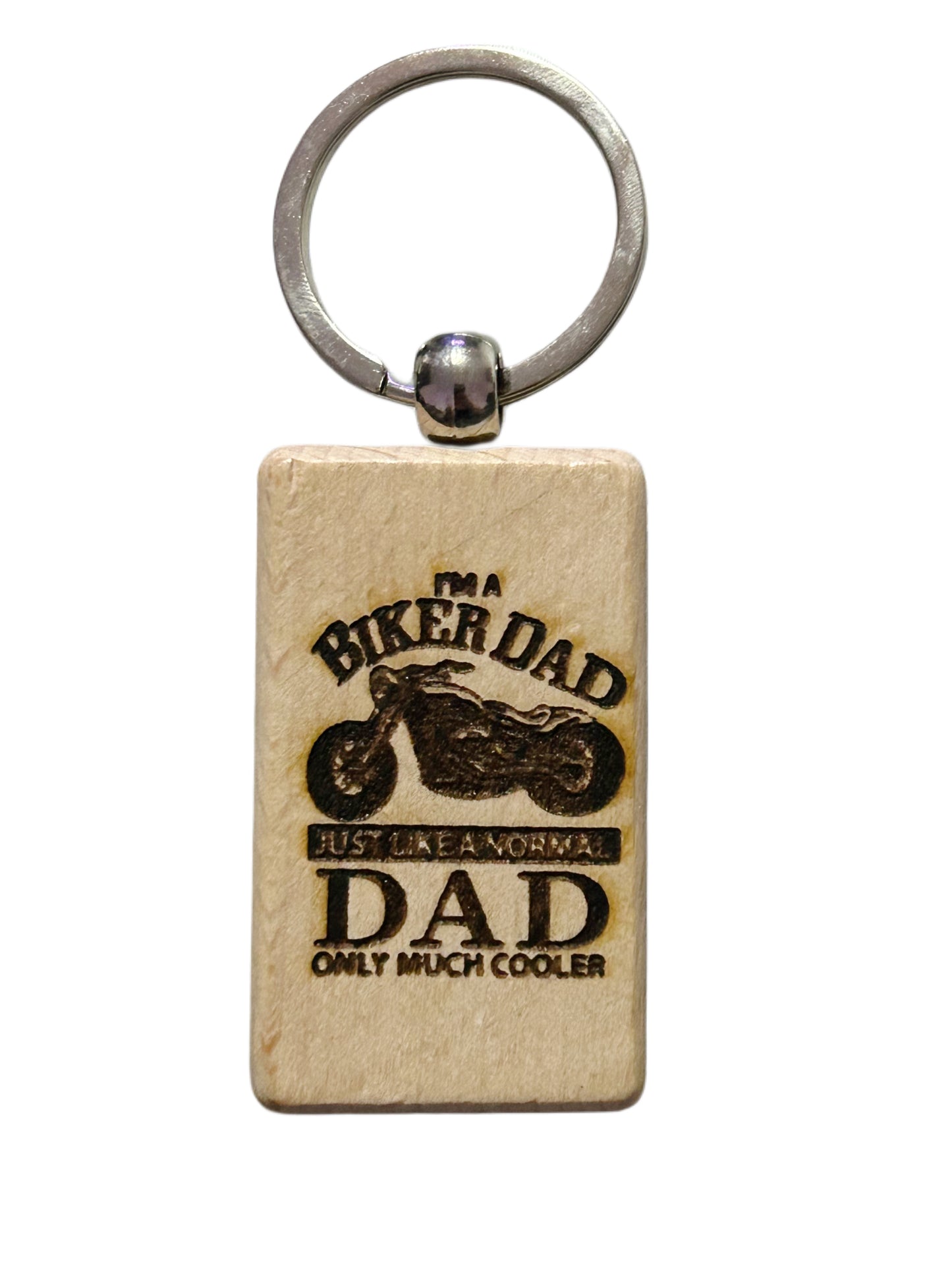 3 x 5cm Engraved Wooden Keyring