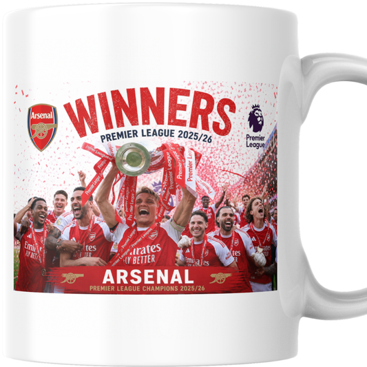 Arsenal Premier League Champions 2025/2026 Mug