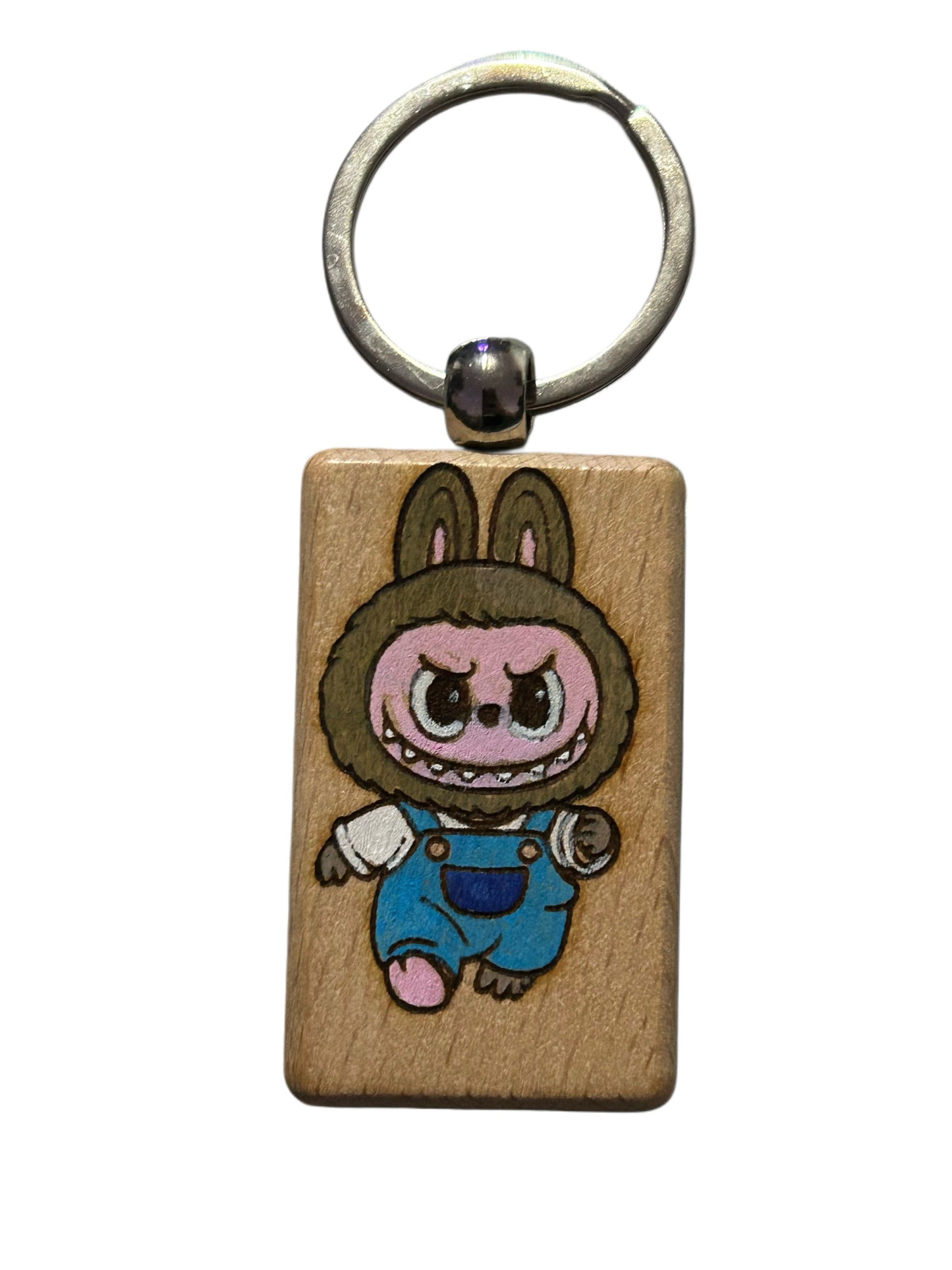 3 x 5cm Engraved Wooden Keyring