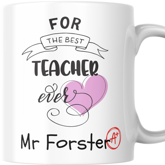 Best Teacher Ever (Personalised) - Mug