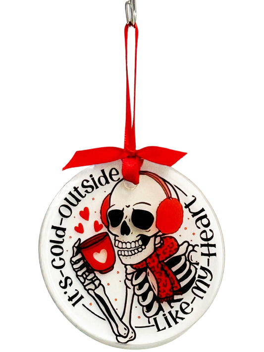 Clear Glass Flat Baubles