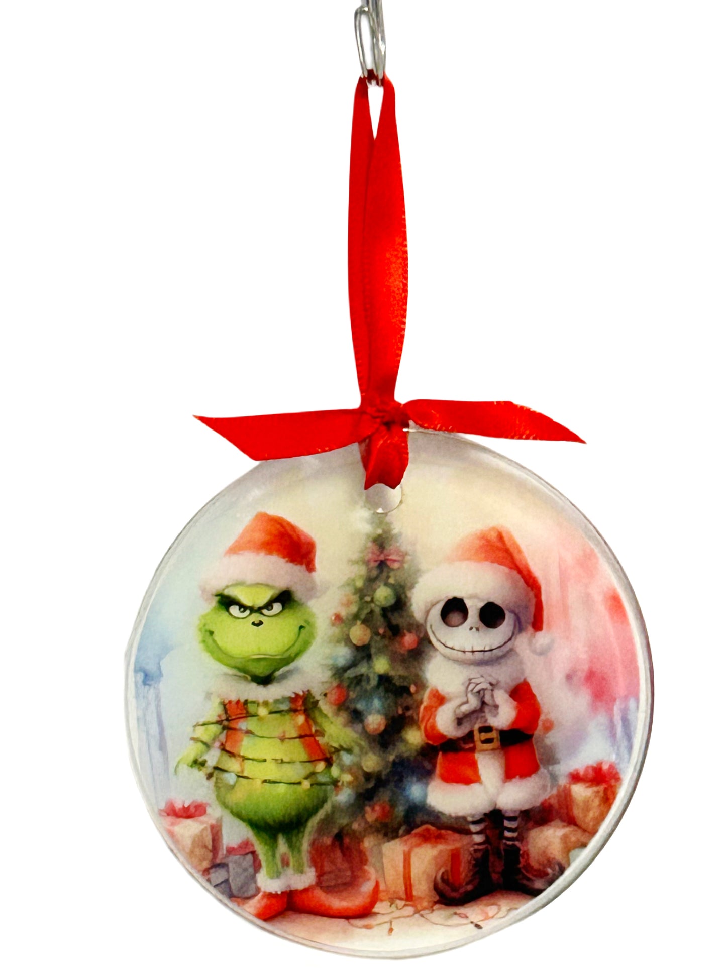 Clear Glass Flat Baubles