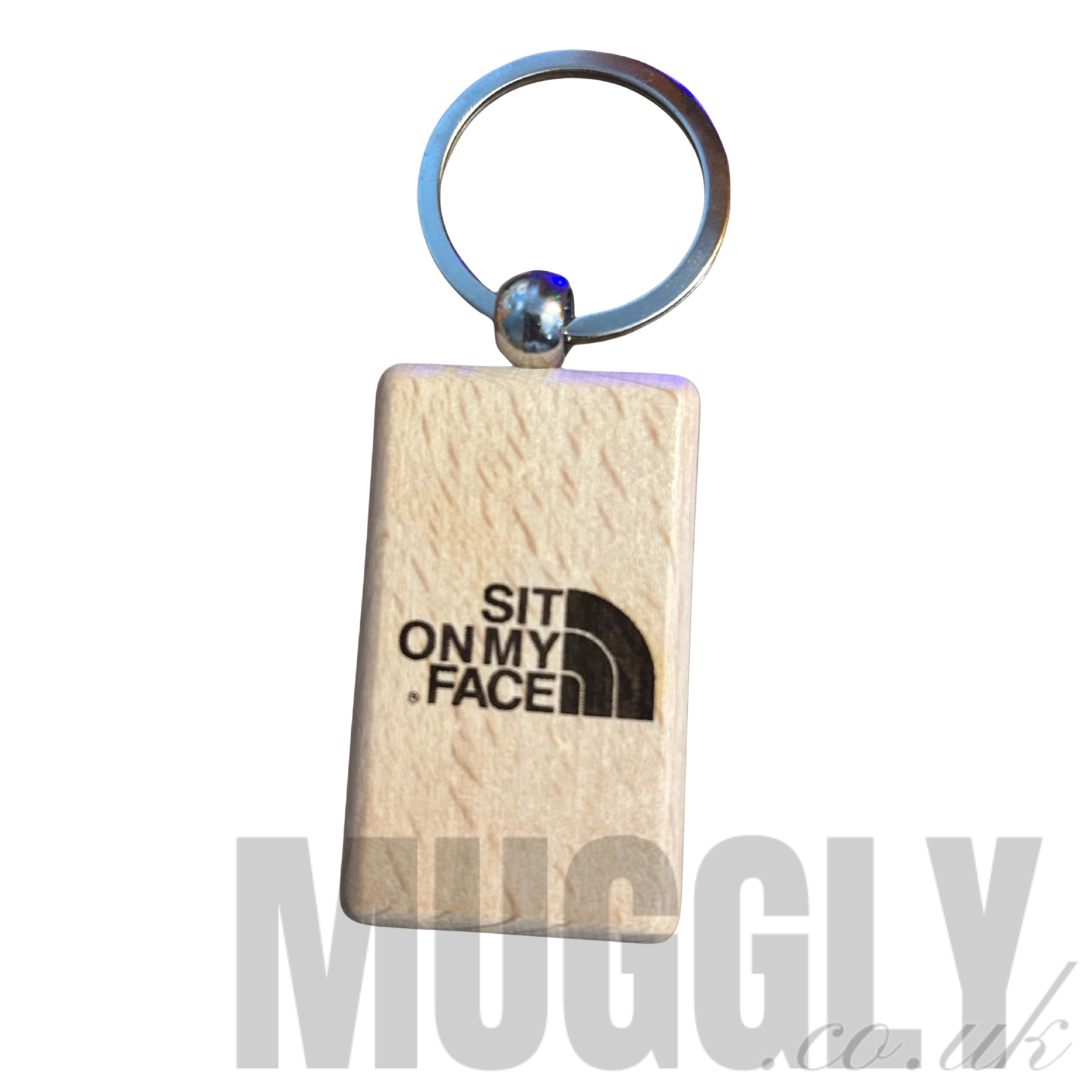 3 x 5cm Laser Engraved Wooden Keyrings