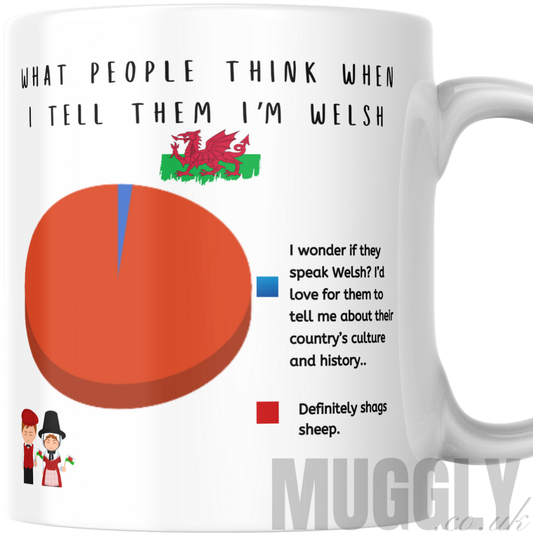 What People Think When I Tell Them I'm Welsh - Mug