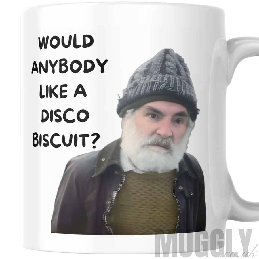 Brassic - Farmer Jim - Would Anybody Like a Disco Biscuit? Mug