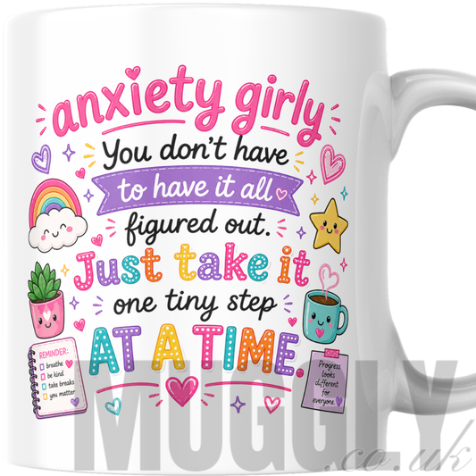 Anxiety Girly - One Tiny Step - Mug