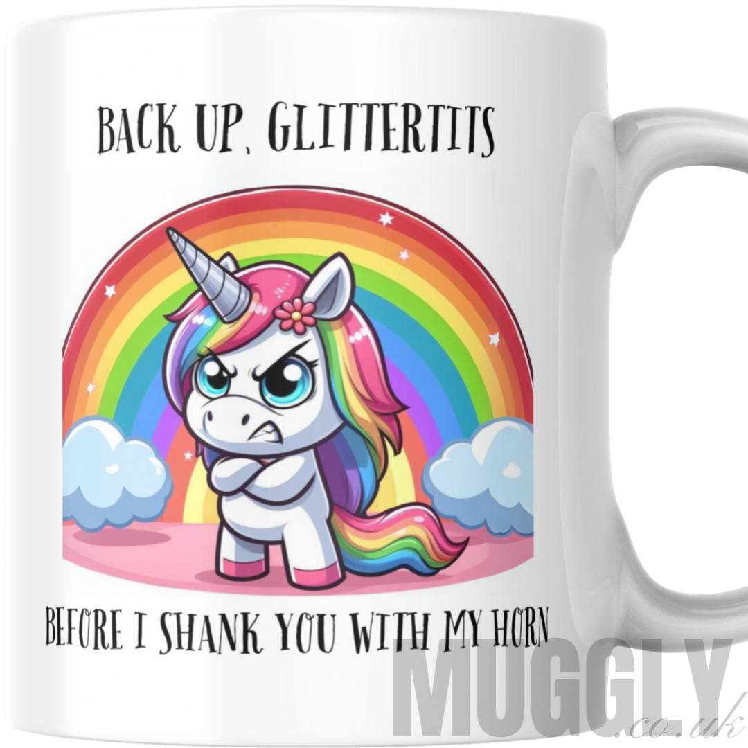 Back Up, Glittertits - Mug