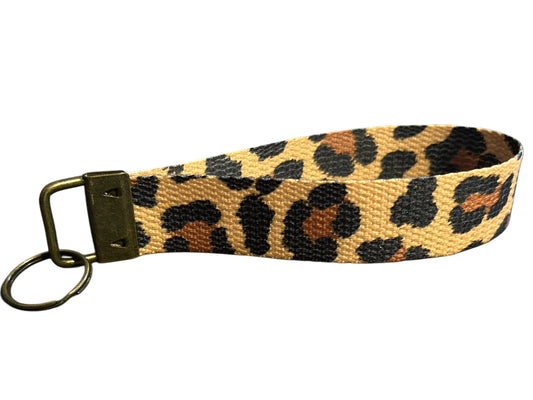 Leopard Print - Wristlet Keychain