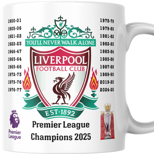 Liverpool Premier League Champions 2025 Mug