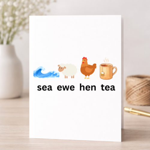 Sea Ewe Hen Tea - Card – Muggly